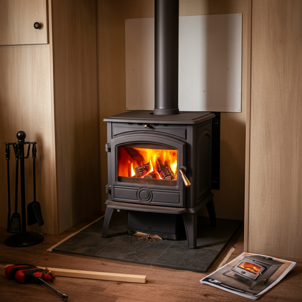 mobile home fireplace stove model no 155.841741 manual pdf